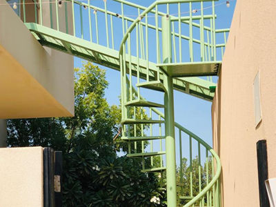 Platform and Spiral staircase